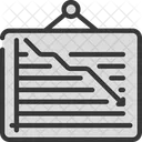 Burndown-Diagramm  Symbol