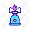 Alpinism Heater Gas Icon