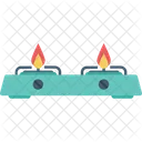 Burner Gas Stove Kitchen Icon