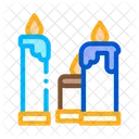 Burning Church Candles Icon