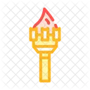 Burning Torch Color Icon