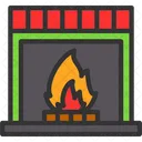 Burning Christmas Fire Icon