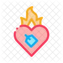 Heart Flame Fire Icon