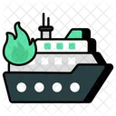 Burning Boat  Icon