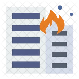 Burning Building  Icon