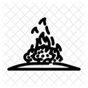 Burning Bush Wildfire Icon