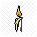 Burning Candle Hot Icon