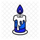 Burning Candle Flame Wax Icon