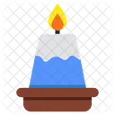 Burning Candle Candlestick Flaming Candle Icon