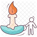 Burning Candle  Icon