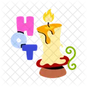 Christmas Candle Festive Candle Burning Candle アイコン