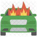 Burning Car Car Accident Car Fire Icon