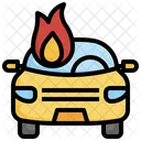 Burning Car Icon