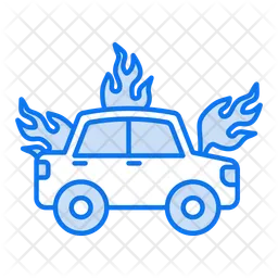 Burning car  Icon