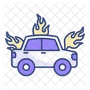 Burning car  Icon