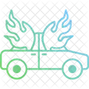 Burning Car  Icon