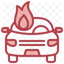 Burning Car  Icon