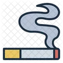 Burning Cigarette Smoking Tobacco Product Icon