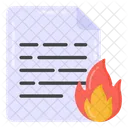 Fire File Burning Data Burning File Icon