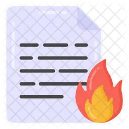 Burning Data  Icon