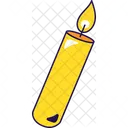 Burning flame candle  Icon