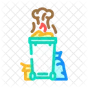 Burning Garbage Dark Icon