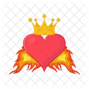 Burning heart  Icon