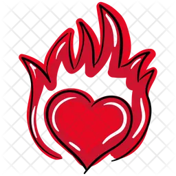 Burning Heart  Icon