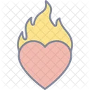 Burning Heart Icône