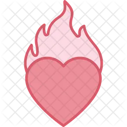 Burning Heart  Icon