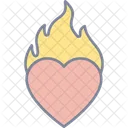 Burning Heart  Icon