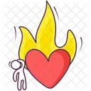 Burning Heart  Icon