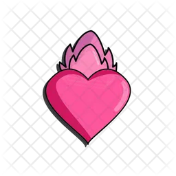 Burning heart  Icon