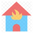 Burning Fire Home Icon