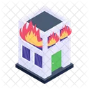 Home Fire Fire Disaster Burning House Icon