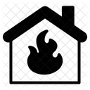 Burning House House Fire Fire Icon