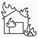Burning House House Fire Fire Icon