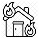 Burning House Fire House Icon