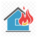 Burning House Tool Burn Icon