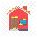 Burning House Fire House Flame Icon