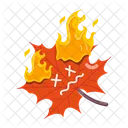 Burning Leaf  Icon