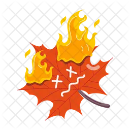 Burning Leaf  Icon