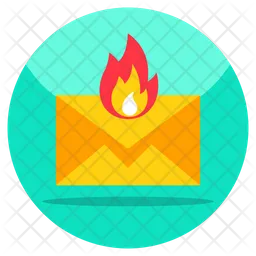 Burning Mail  Icon