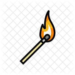 Burning Matchstick  Icon