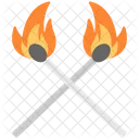 Burning Matchsticks Matchstick Icon