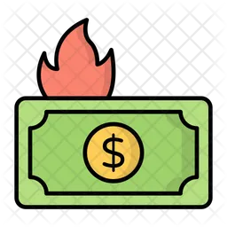 Burning money  Icon
