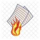 Burning paper  Icon