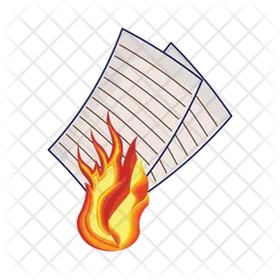 Burning paper  Icon