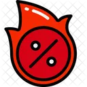 Fire Sale Stopwatch Sales Icon