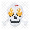 Fire Skull Burning Skull Flaming Skull Icon